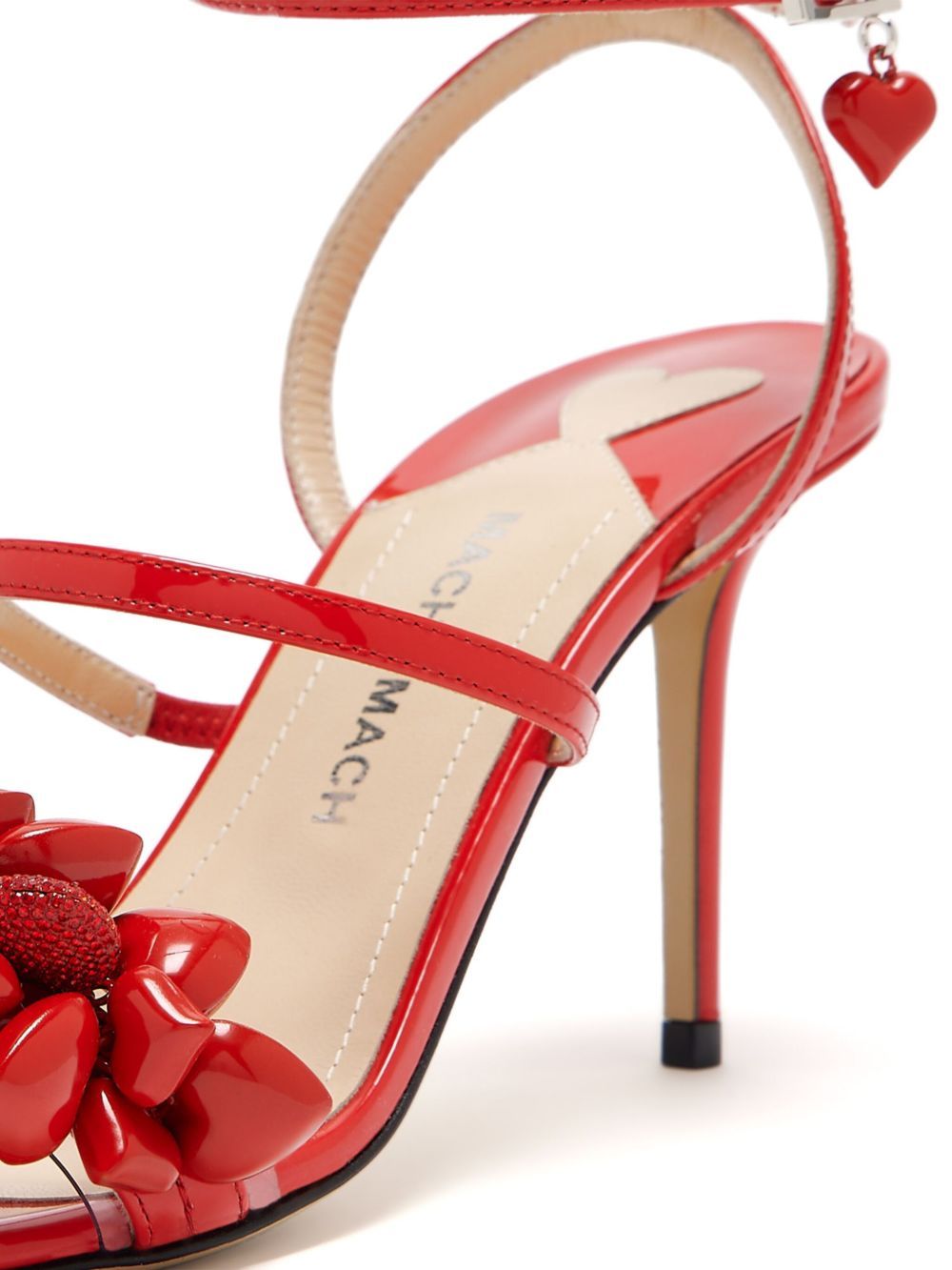 Machmach 85mm Petit Coeur Sandals In Red