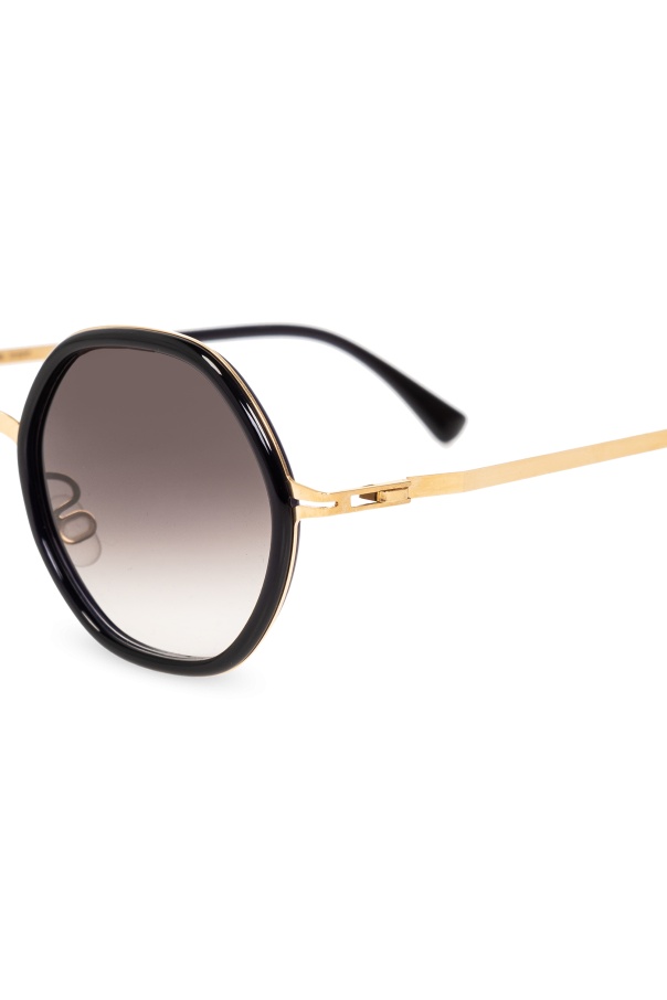 Mykita Alya Round-frame Sunglasses In Gray