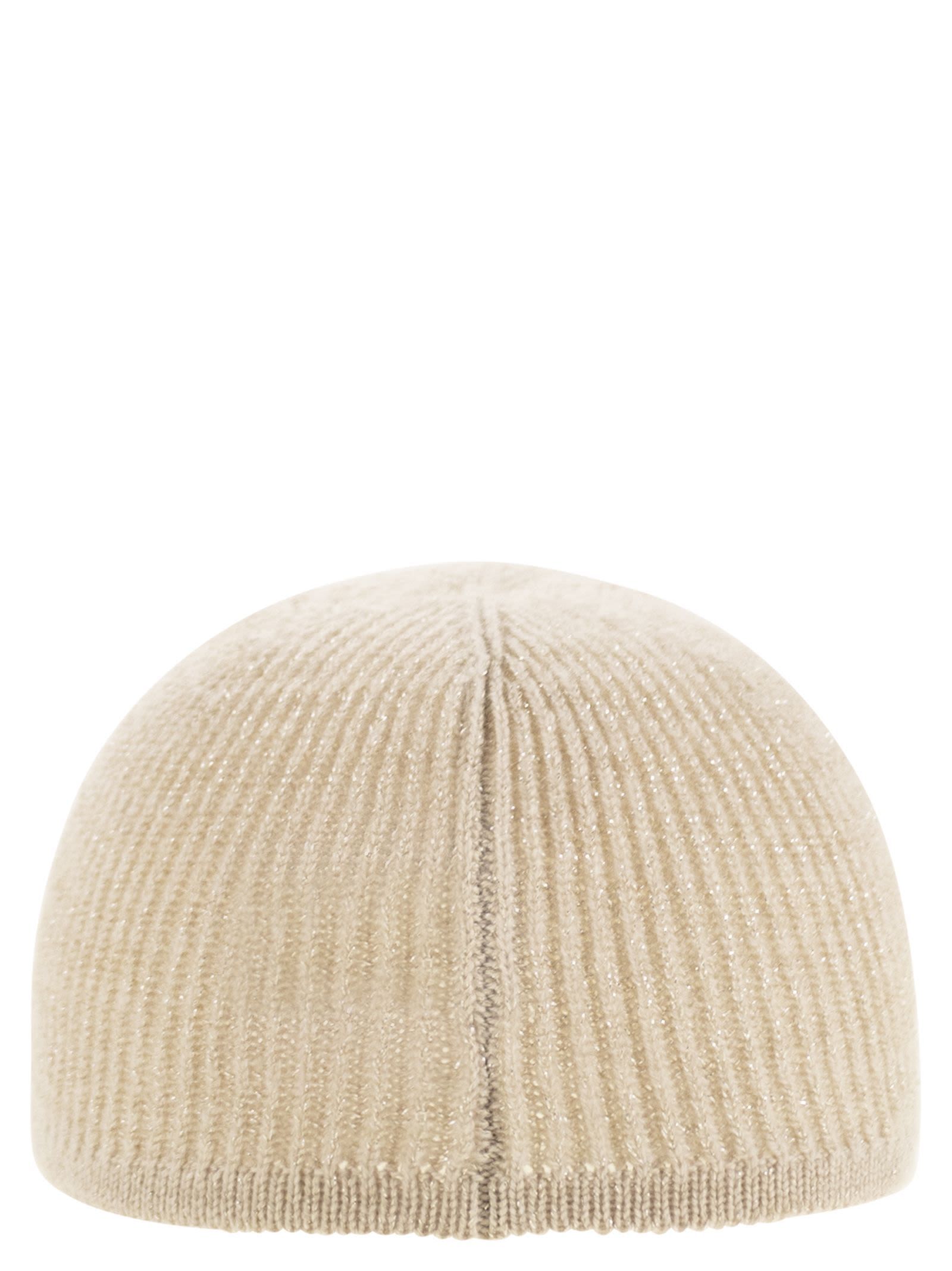 Brunello Cucinelli Ribbed-knit Baseball Cap In Brown