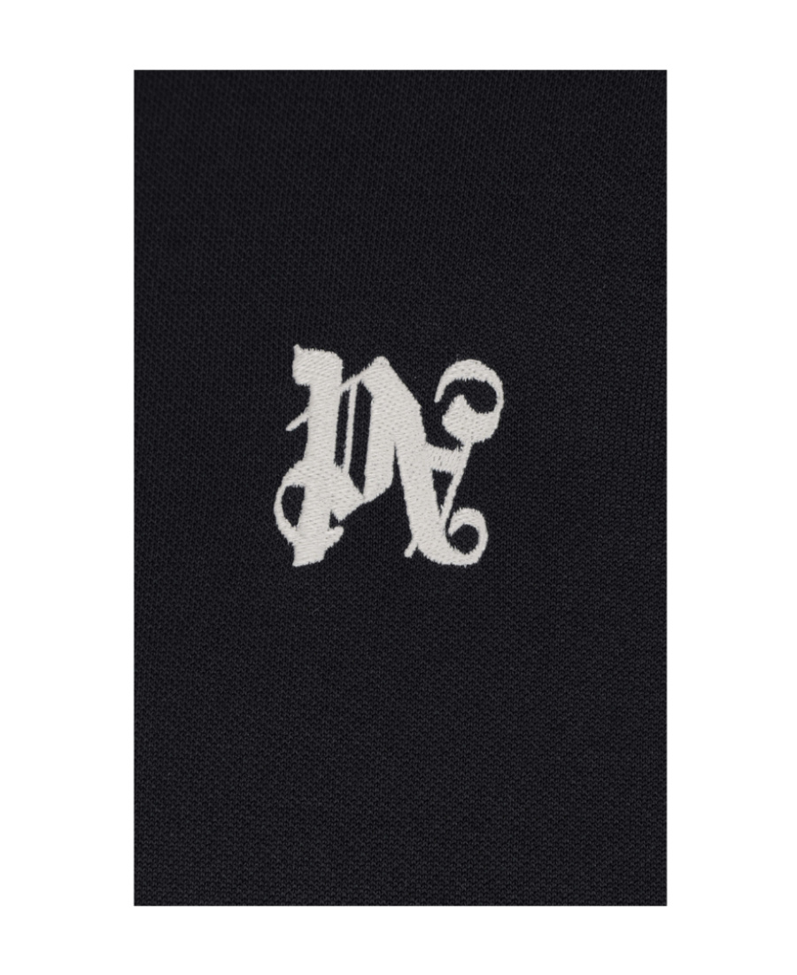 Shop Palm Angels Logo-embroidered Track Jacket In Black