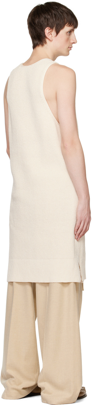 Nanushka Zeno Ribbed-knit Midi Dress In Nude