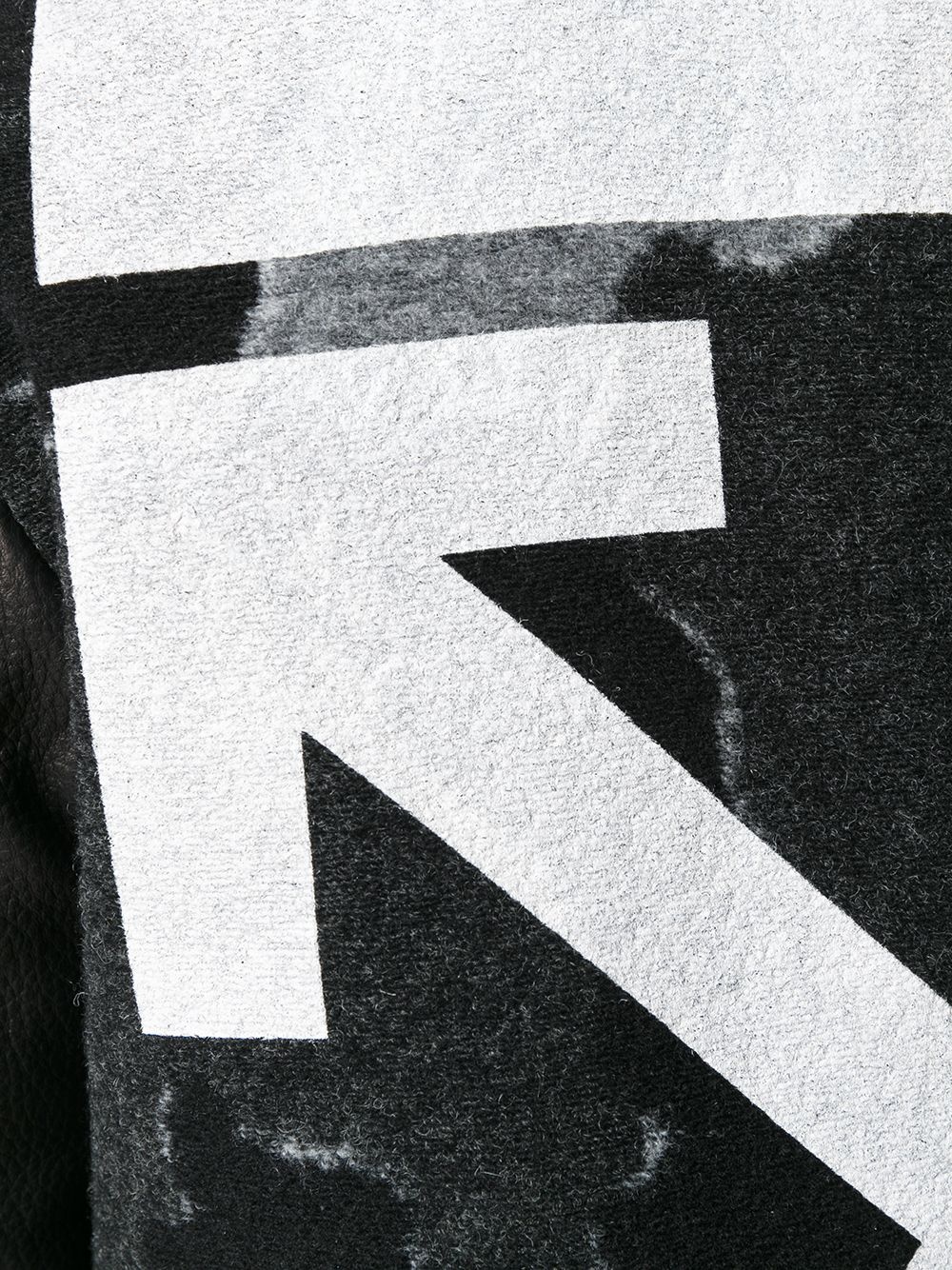 Off-white Black Logo-printed Baseball Coat In Black