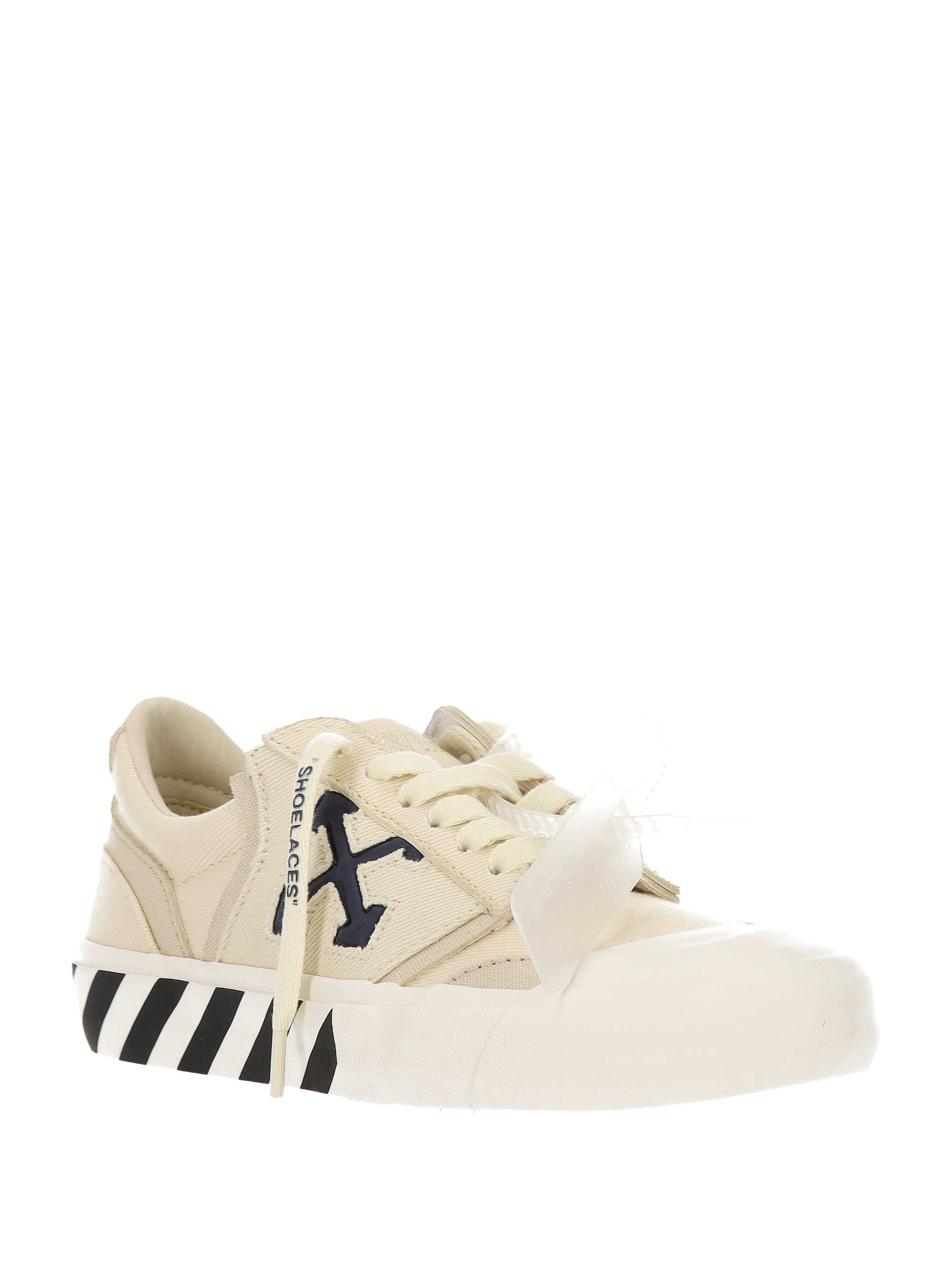 Off-white Lace-up Low-top Casual Shoes In Brown