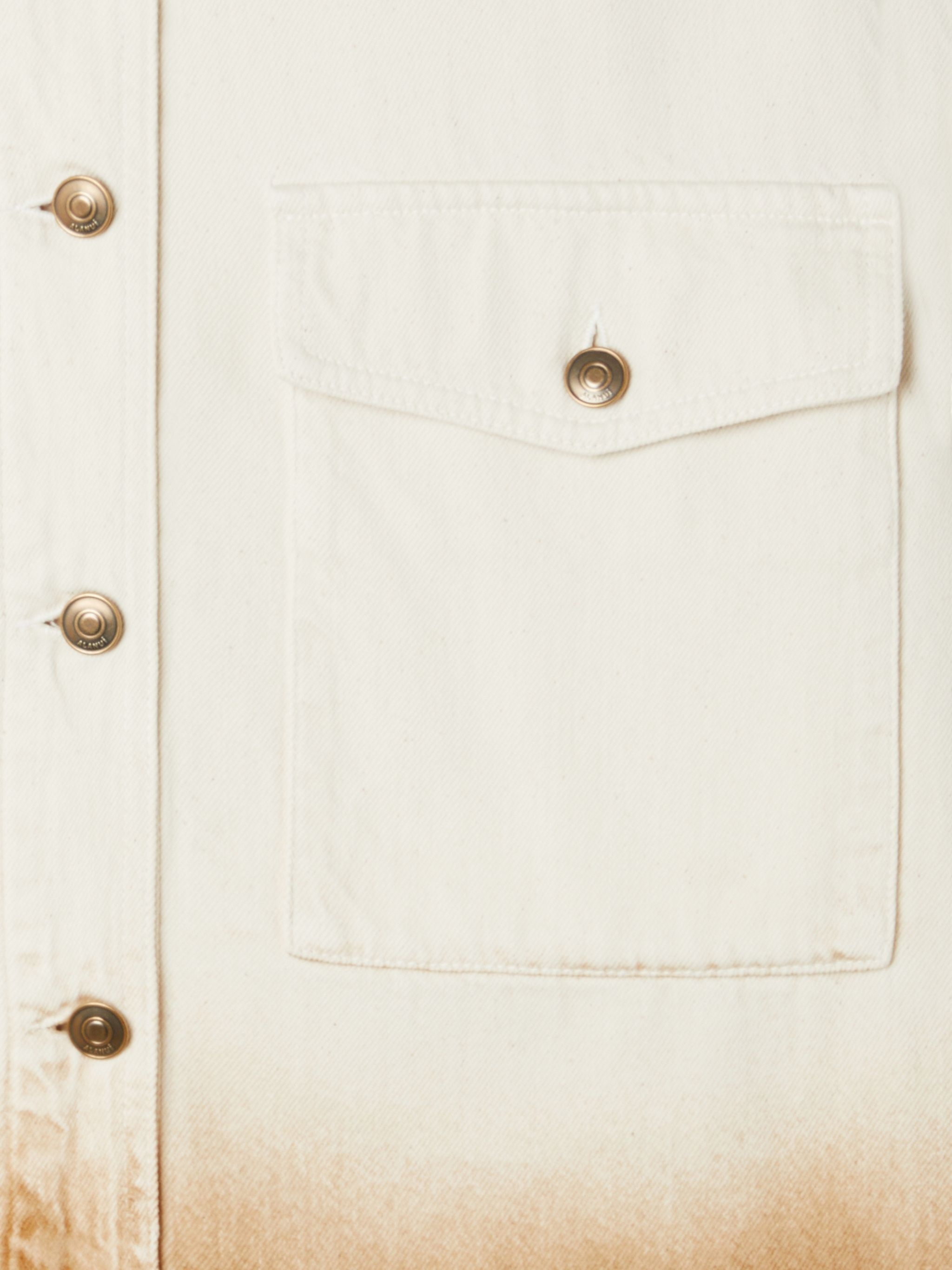 Alanui Bright Hues Cotton Twill Overshirt In White