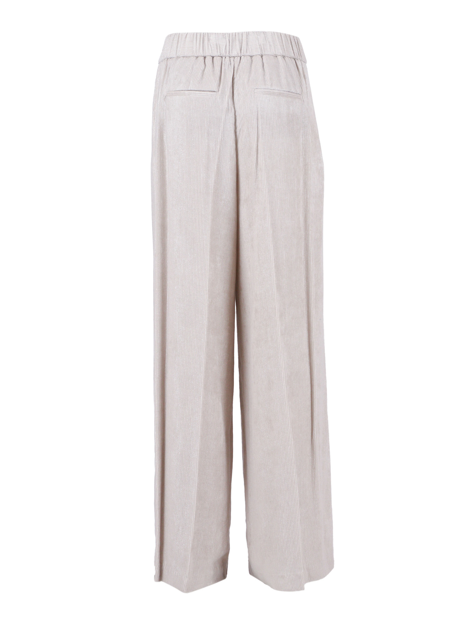 Peserico Wide-leg Trousers With Relaxed Silhouette In White