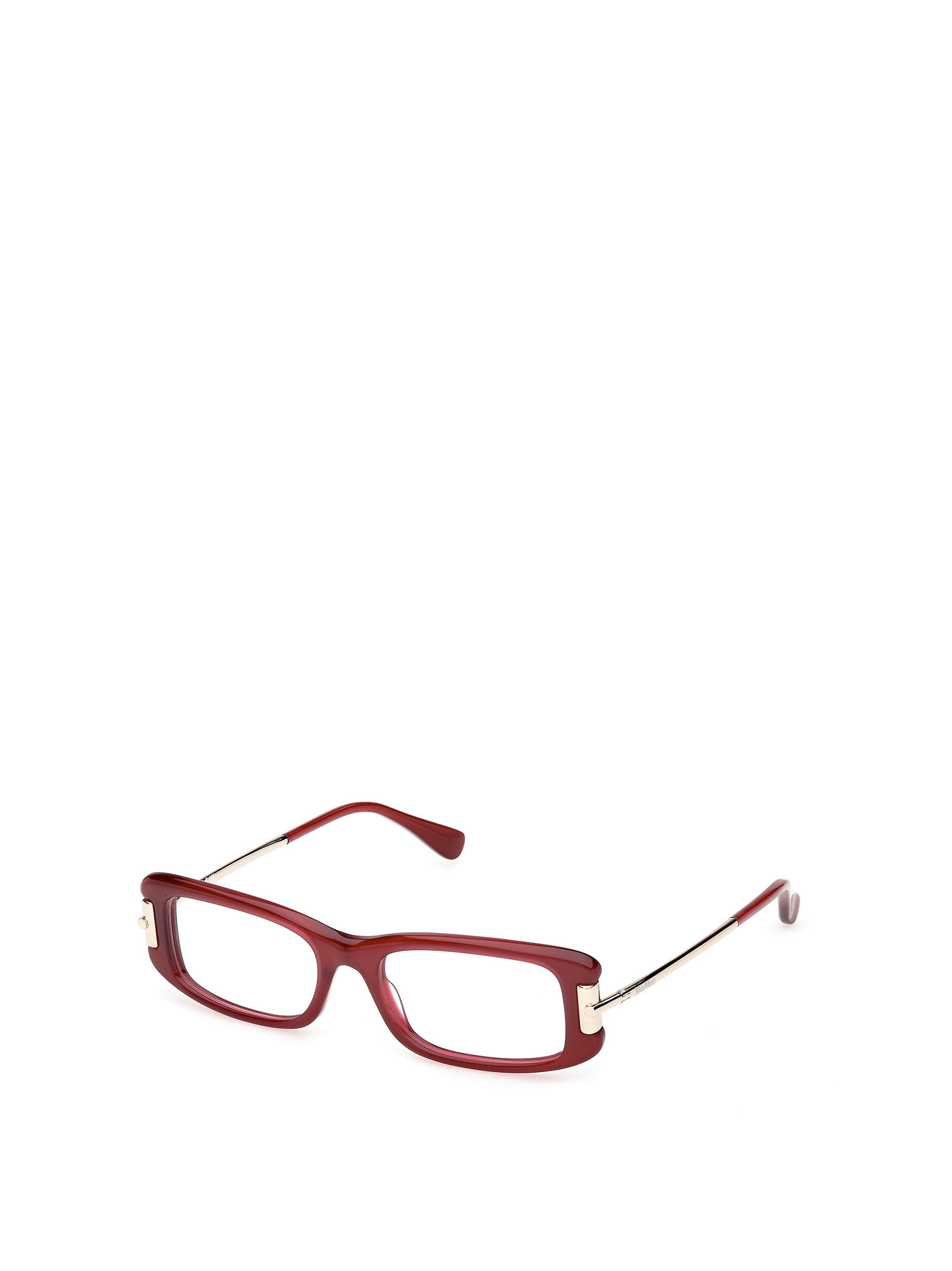 Max Mara Rectangular Frame Glasses In Red