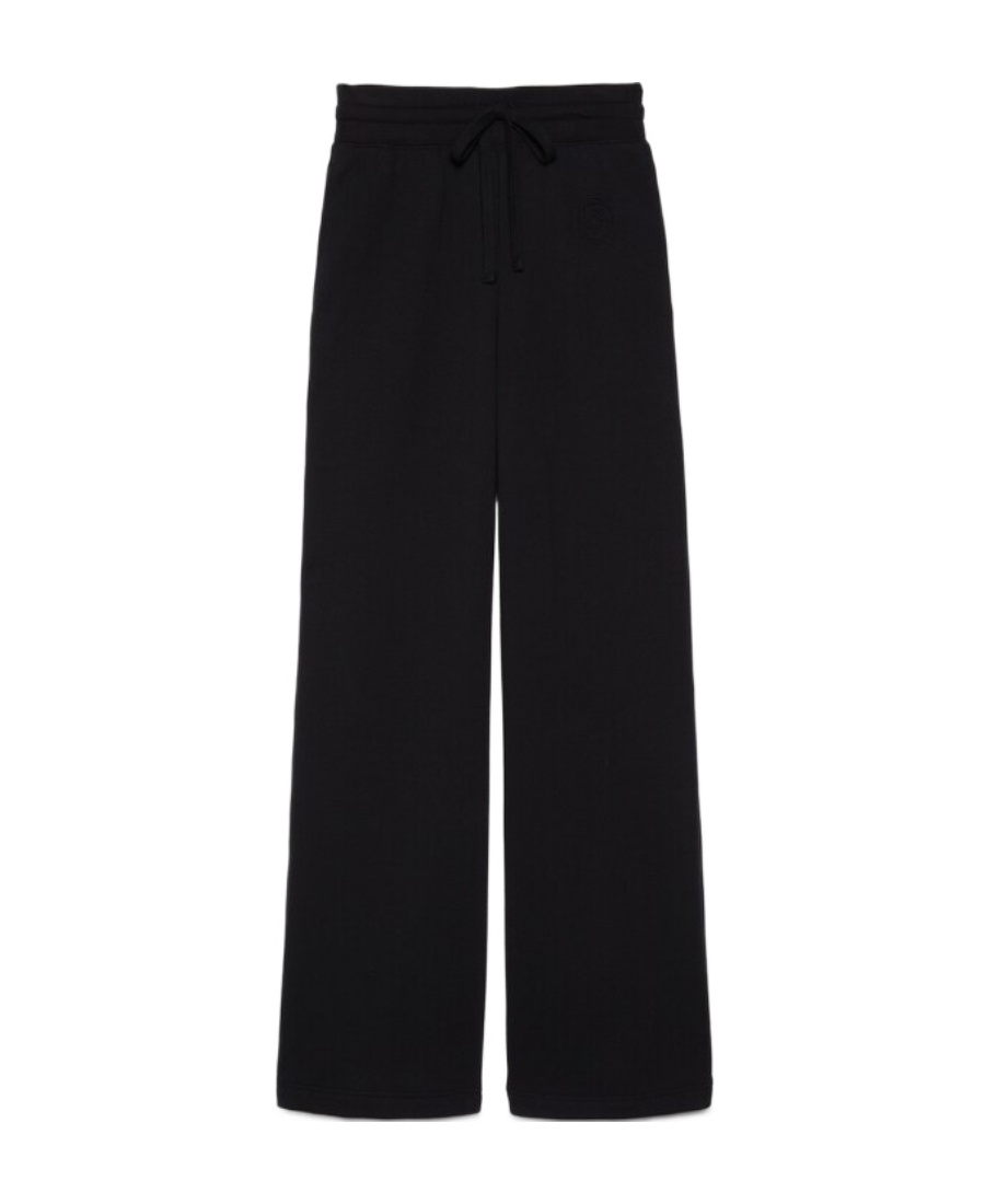 Gucci Interlocking-g Cotton Track Trousers In Black