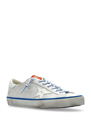 Golden Goose Super Star Classic With List Leather Sneakers In Gray