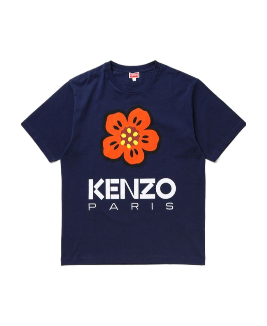 Kenzo Boke Flower T-shirt In Blue