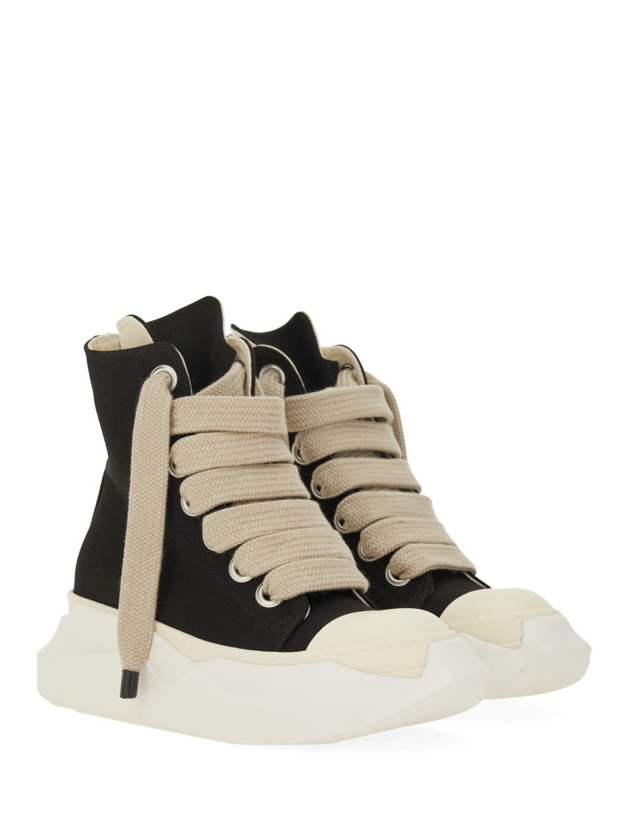 Rick Owens Drkshdw High-top Sneakers With Chunky Sole And Laces In Black