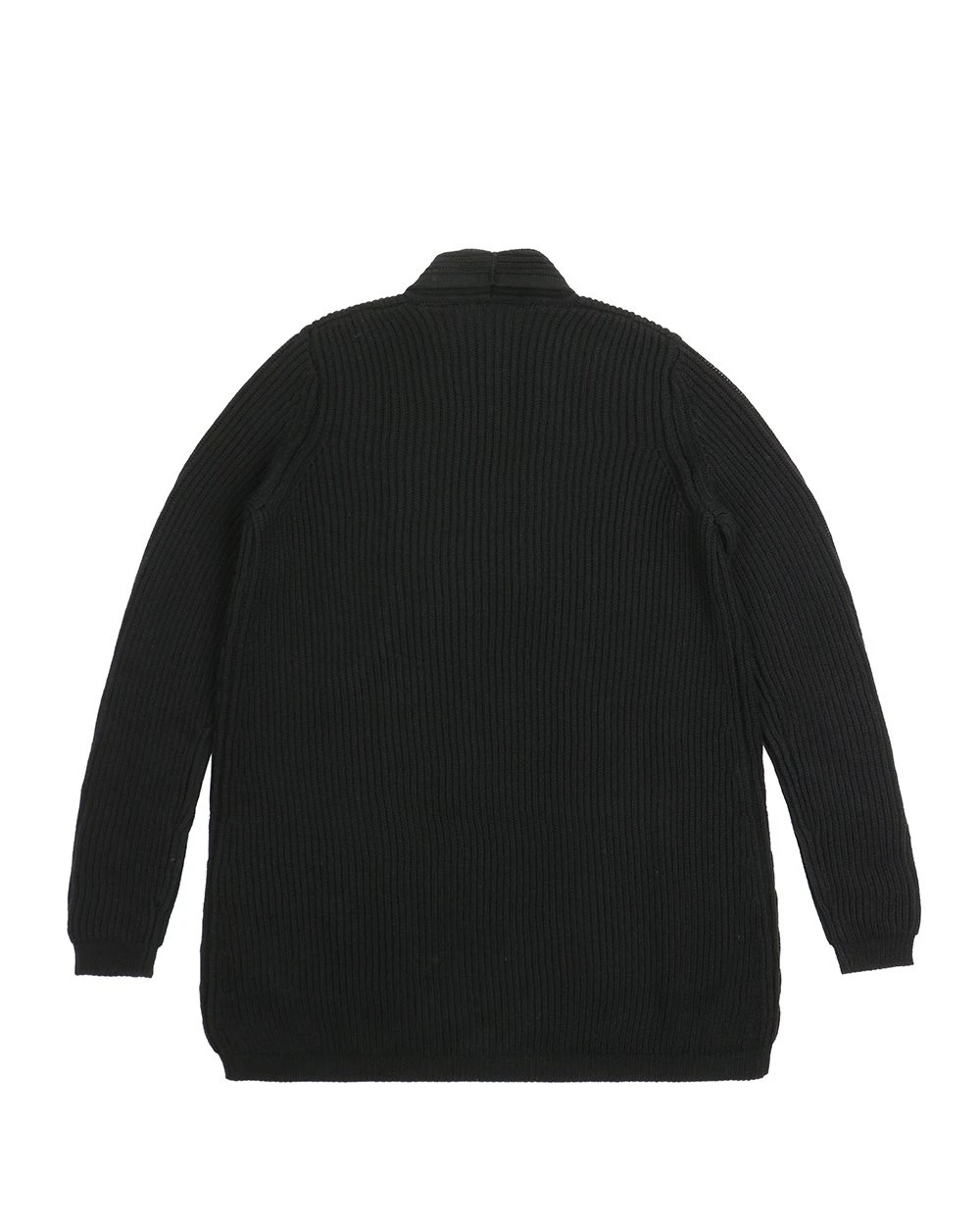 Max Mara Lapel Cardigan In Black