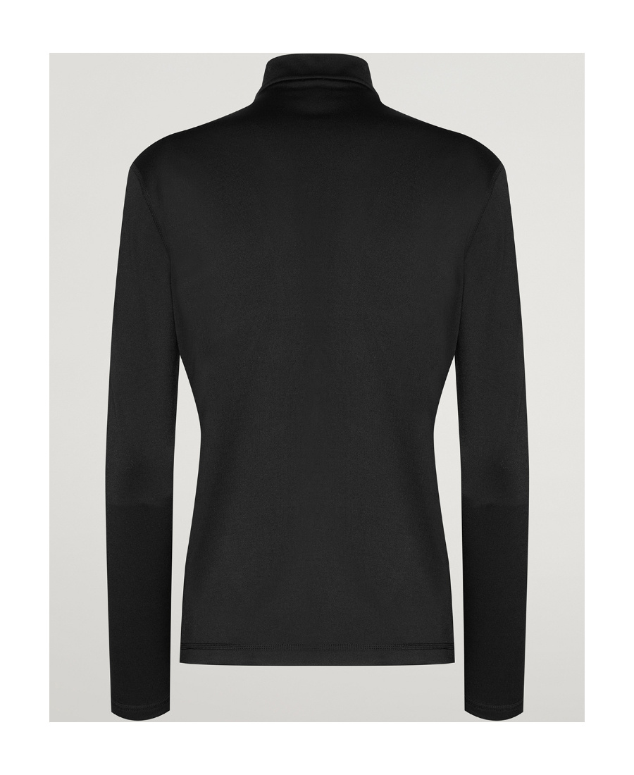 WOLFORD LOGO-TAPE HALF-ZIP PULLOVER
