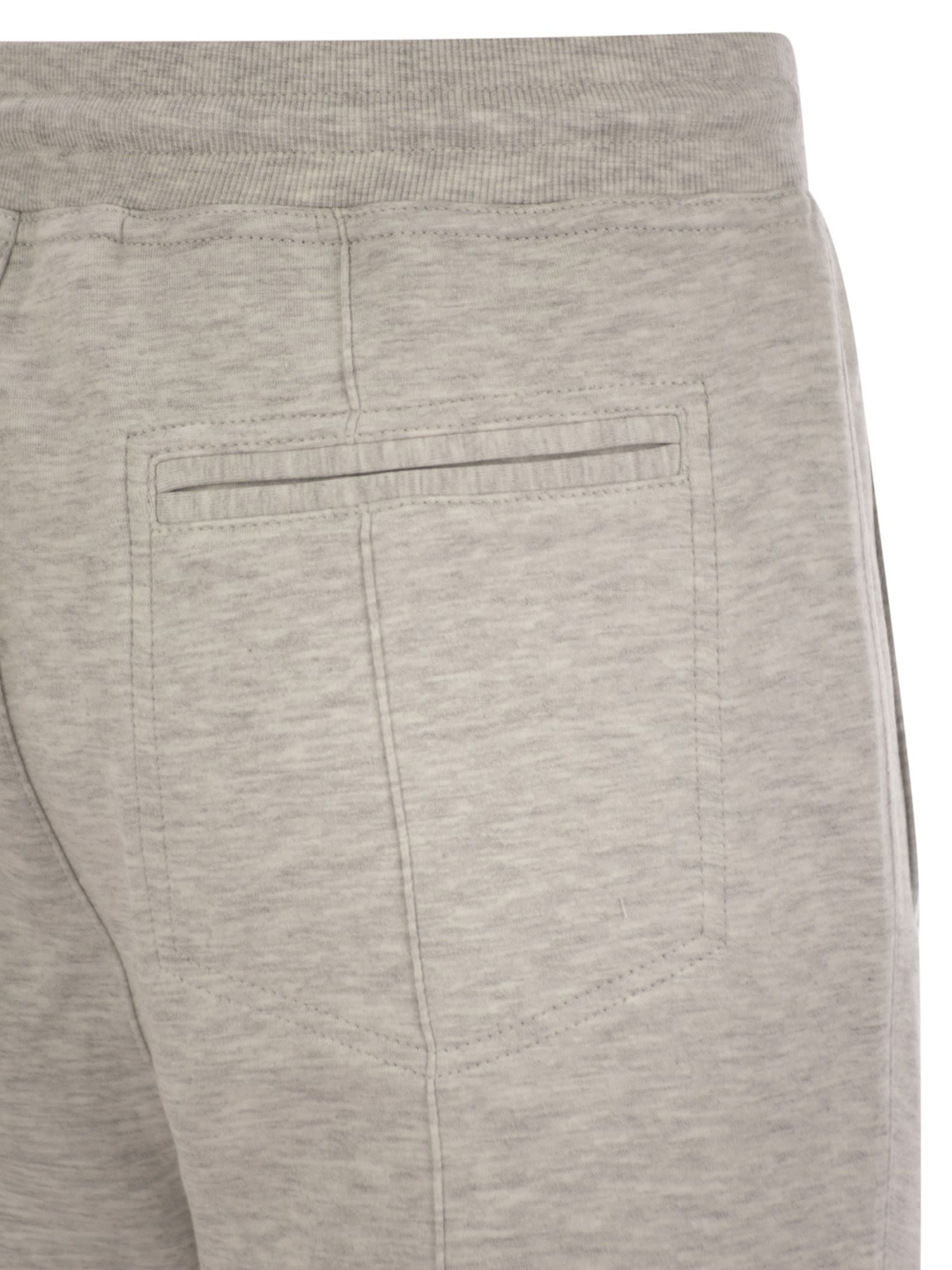 Brunello Cucinelli Elastic Waist Casual Pants In Nude