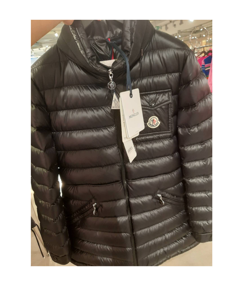 Moncler Black Bady Short Down Jacket In Black