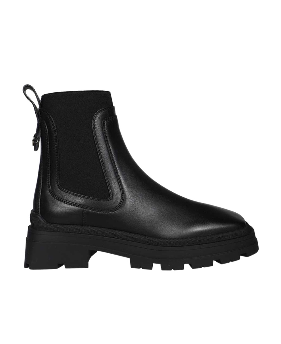 Jimmy Choo Veronique Leather Ankle Boots In Black