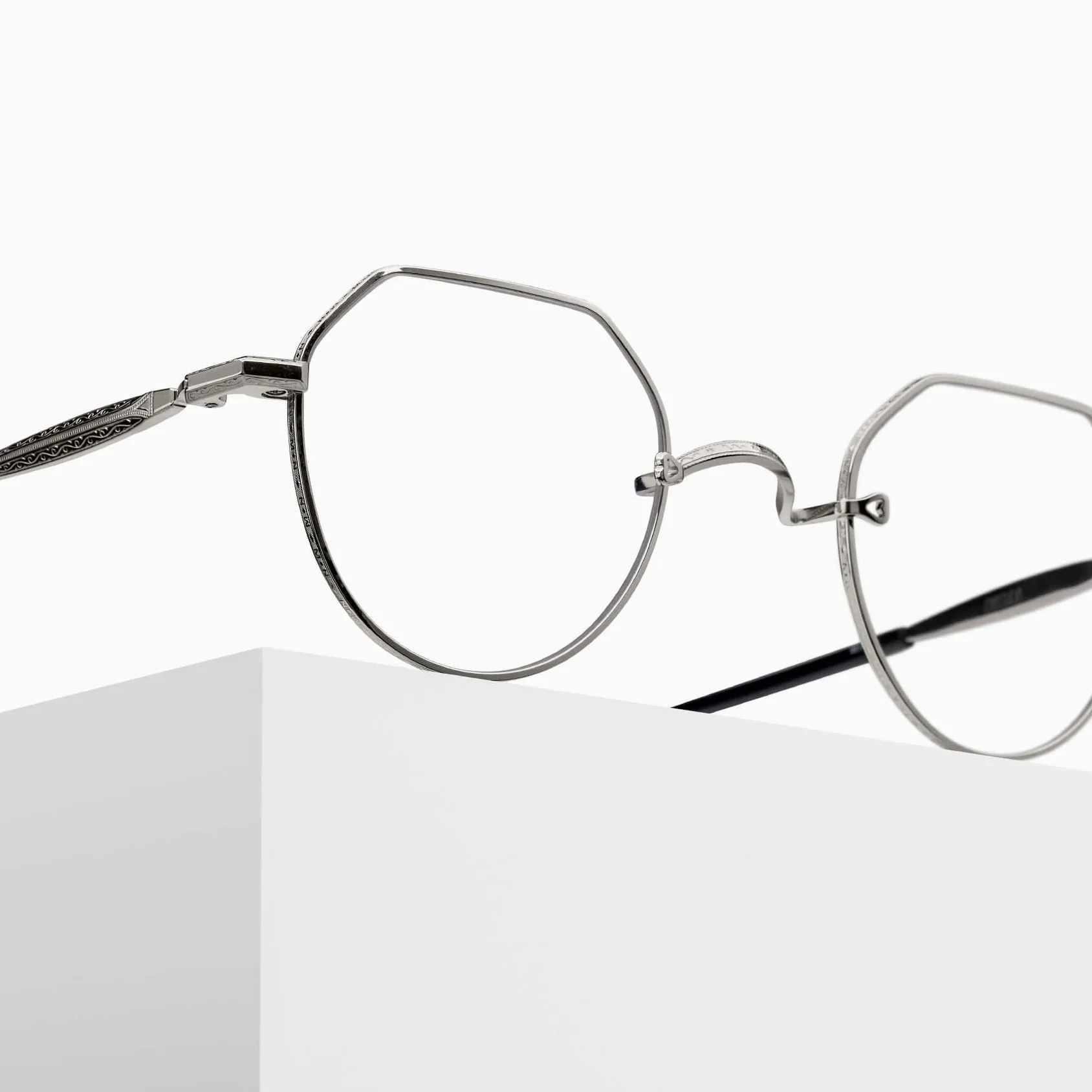 Matsuda Full Frame Plain Mirror In Silver