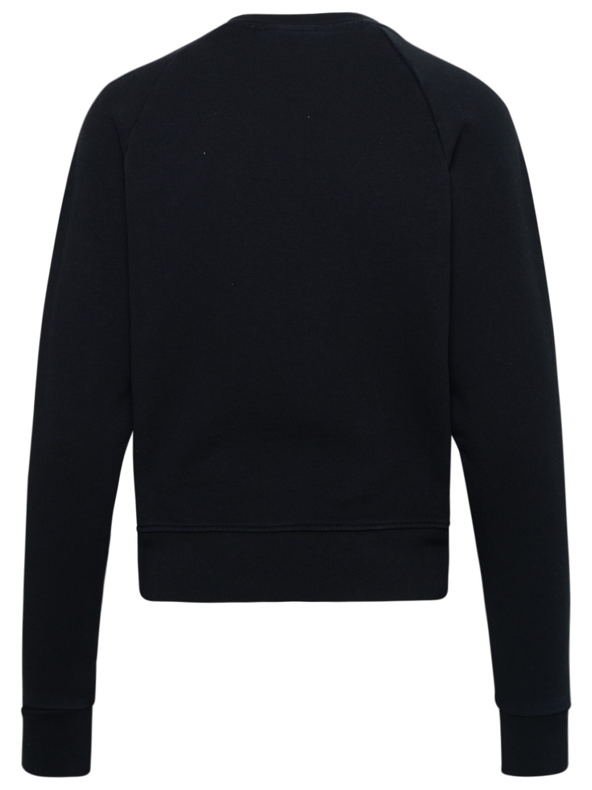 Maison Kitsuné Black Fox Head Long Sleeve T-shirt In Black