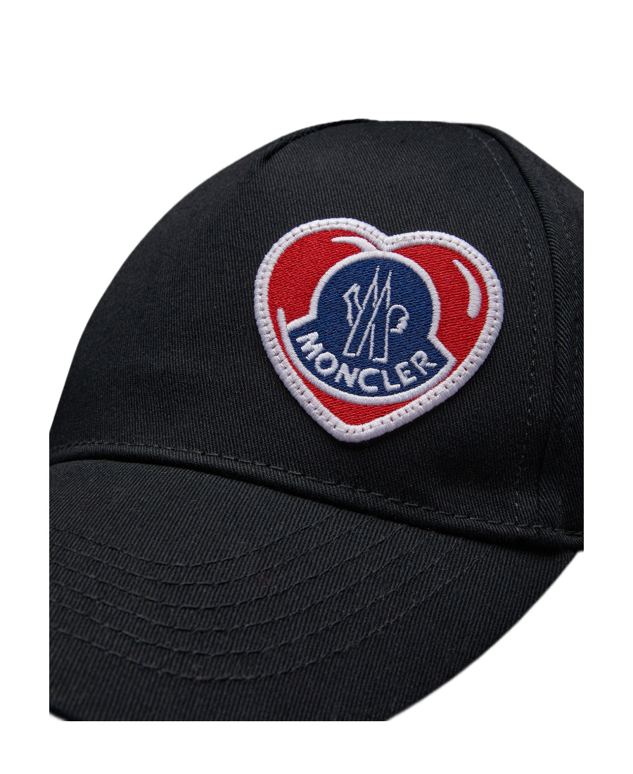 Moncler Patch-detail Baseball Cap In Black