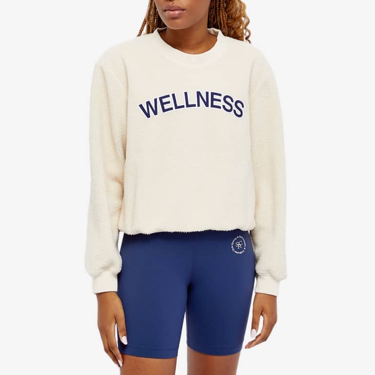 Sporty And Rich Sporty  Rich Sherpa Wellness Crewneck Sweatshirt In Pattern