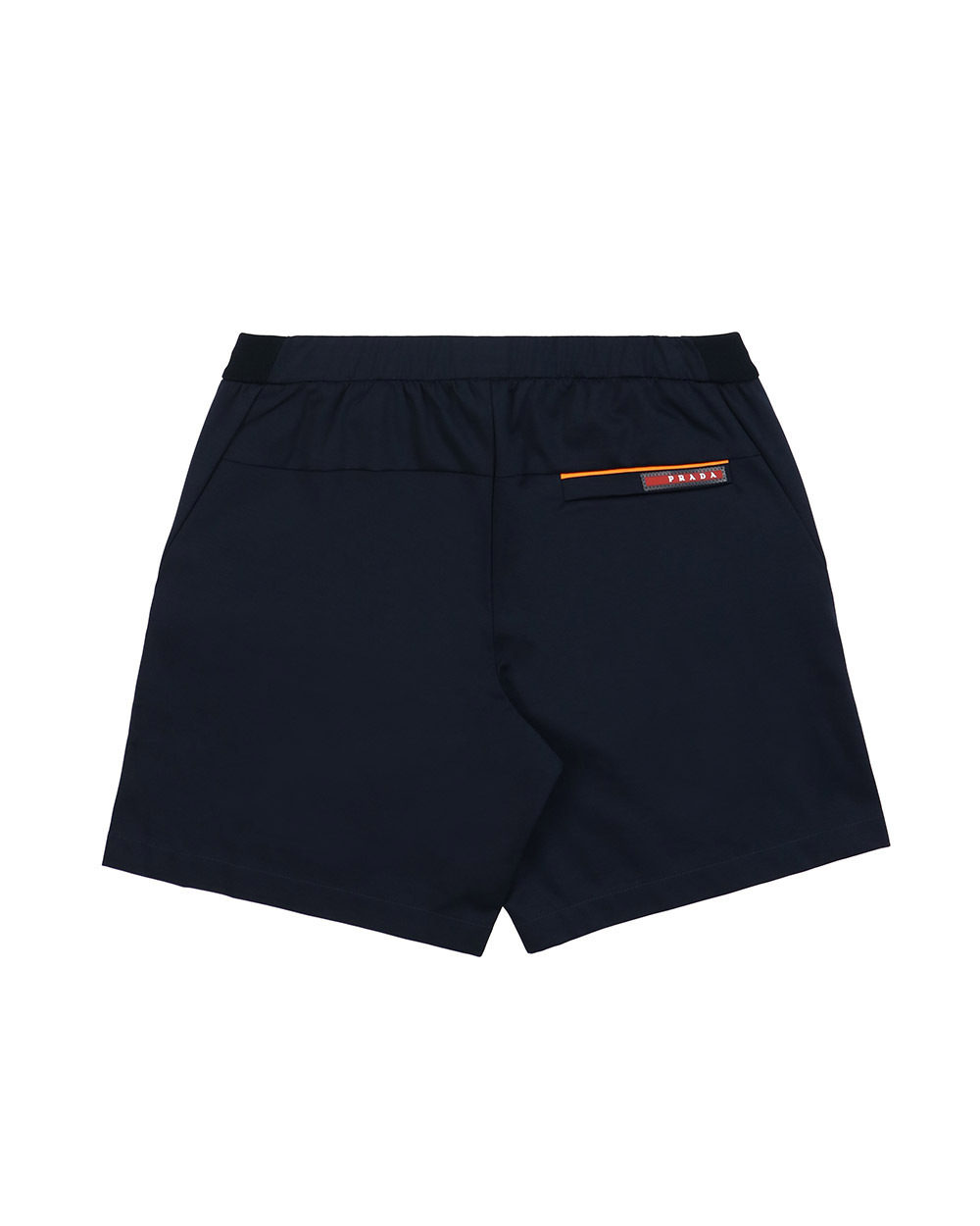 Prada Logo Detail Shorts In Black