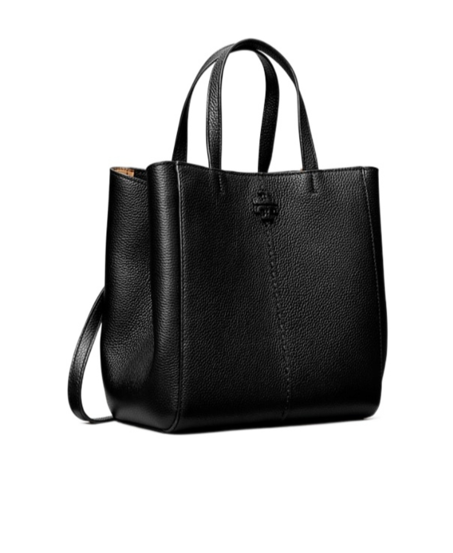 Tory Burch Double T Tote Bag In Black