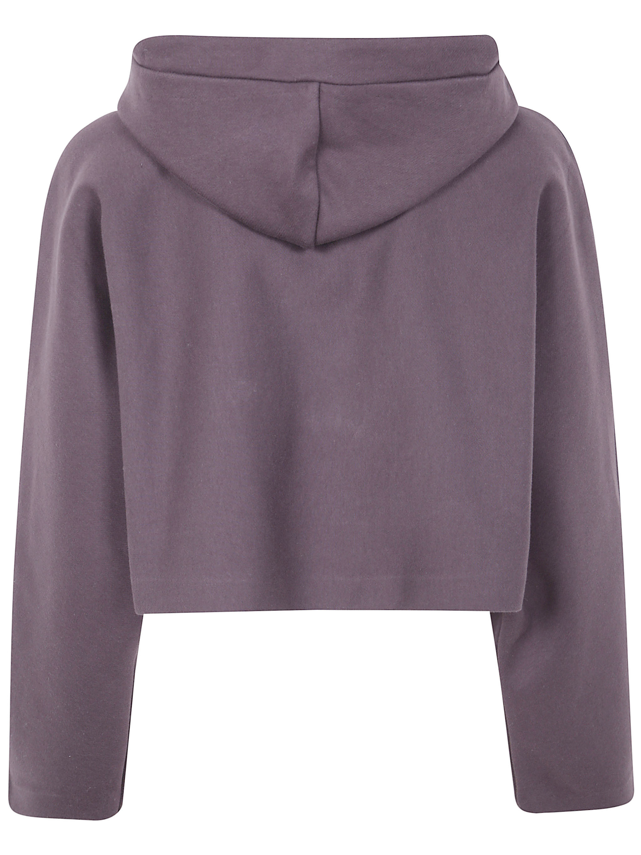 Jean Paul Gaultier Embossed-logo Hoodie In Purple