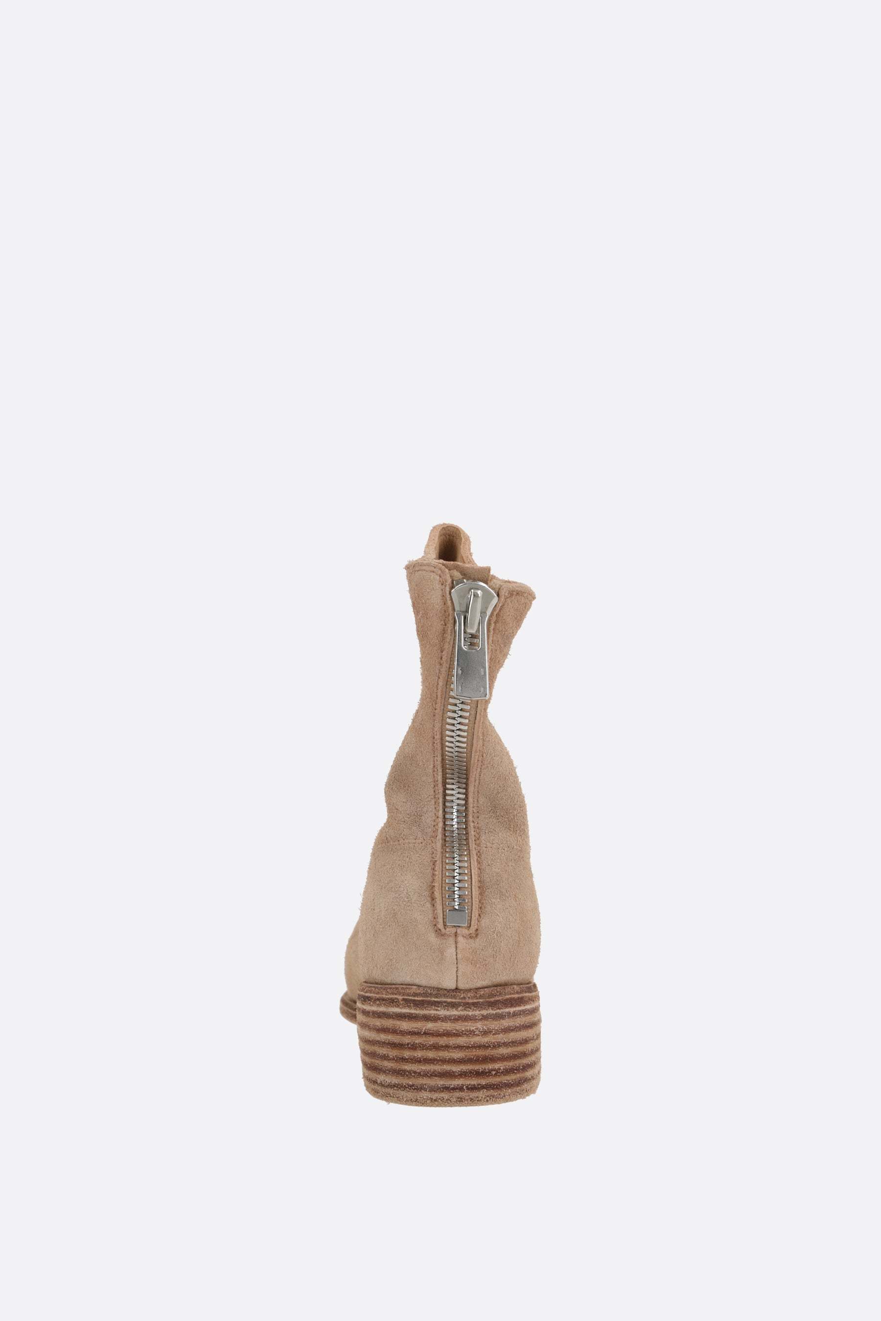 Guidi Round Toe Ankle Boots In Sand