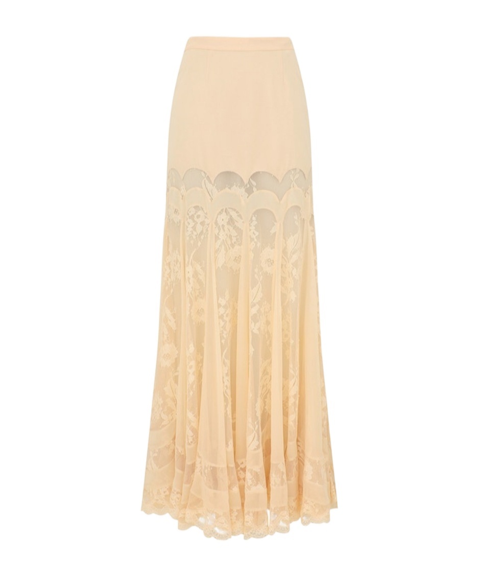 Zimmermann Valiant Panelled Maxi Skirt In Pattern