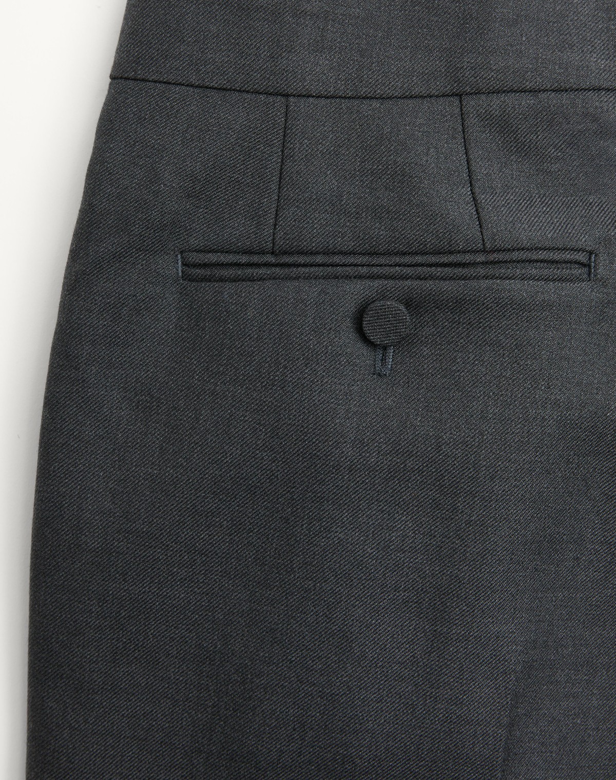 Valentino Wool Gabardine Trousers With Turn-ups In Black