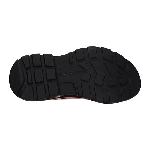 Alexander Mcqueen Tread Slick Lace Up Sneakers In Black