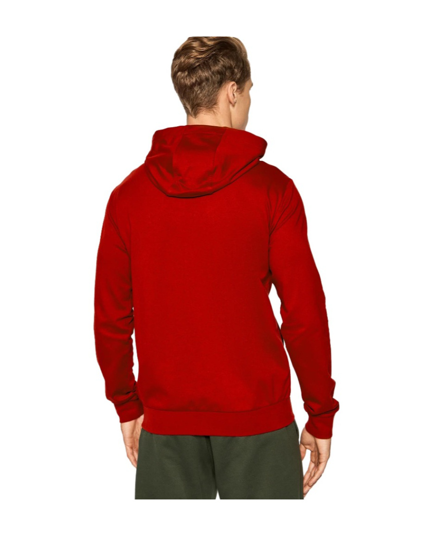 Ea7 Hooded Zipper Sweater In Red