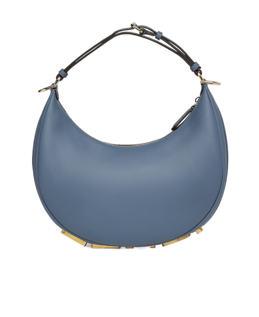 Fendi Mini Handbag With Distinctive Graphic Design In Blue