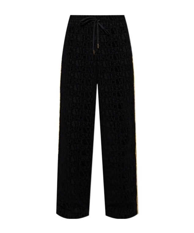 Versace Home Elastic Waist Sweatpants In Black
