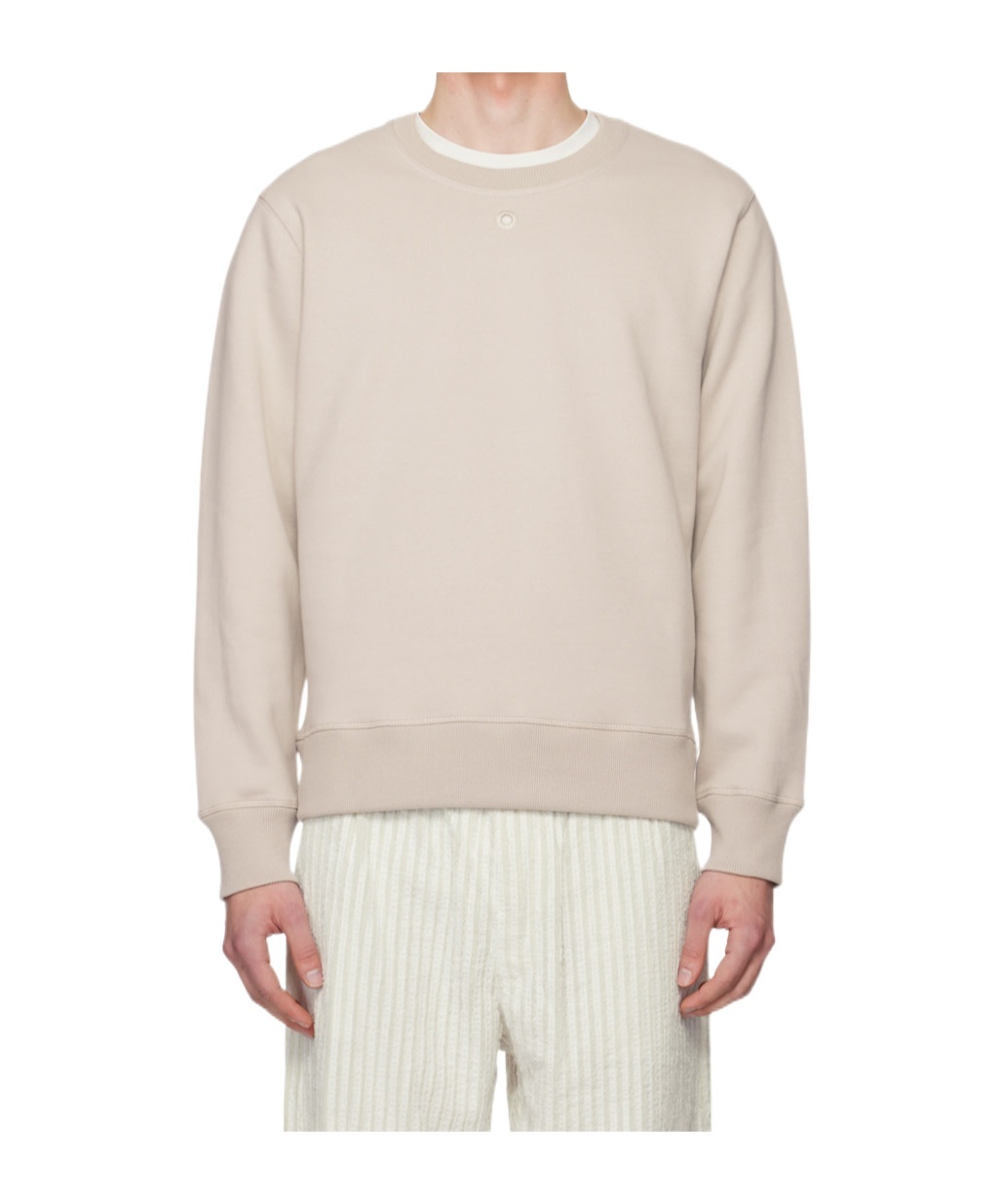 Craig Green Beige Hole Sweatshirt In Nude