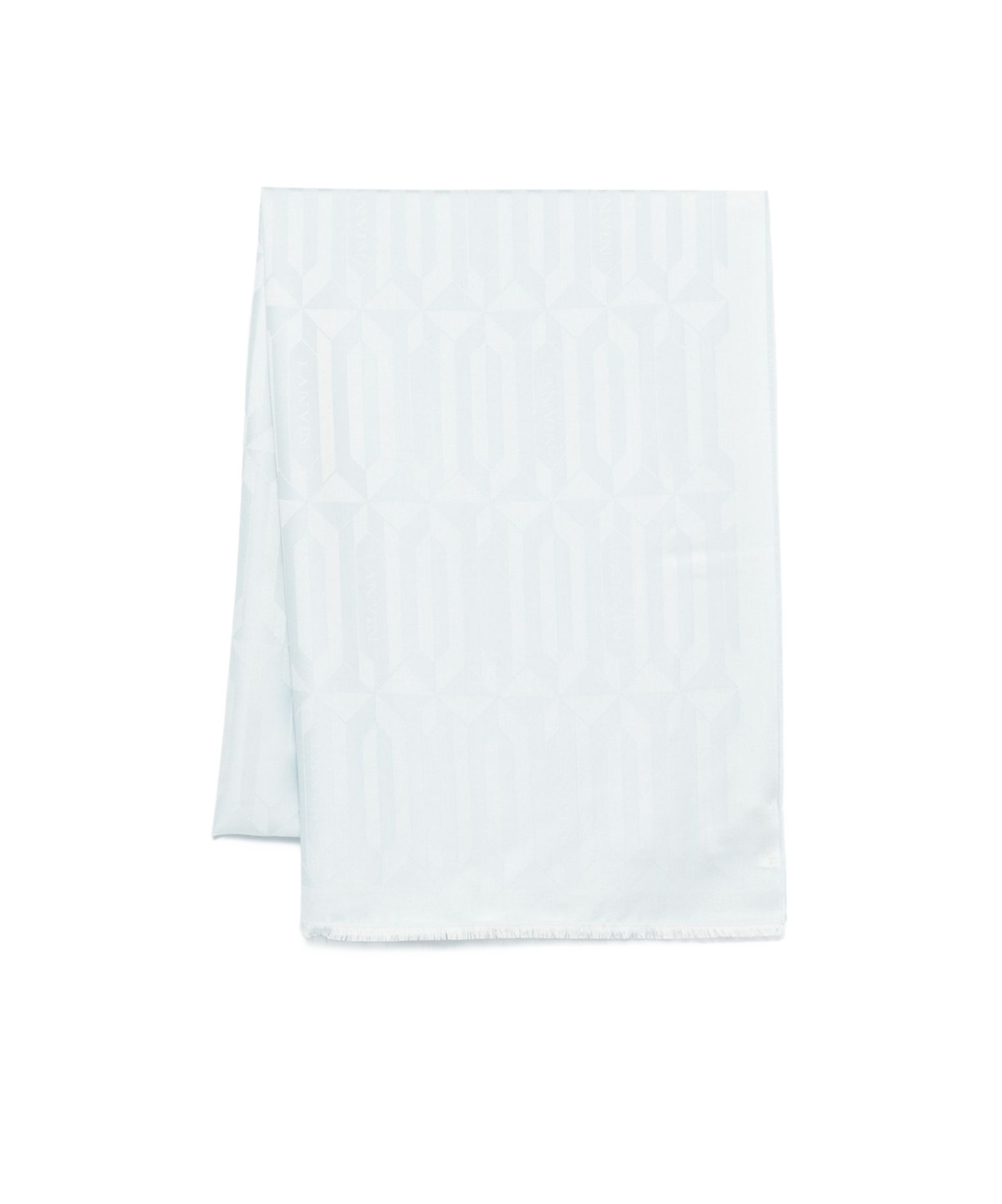 Lanvin Monogram Shawl In White