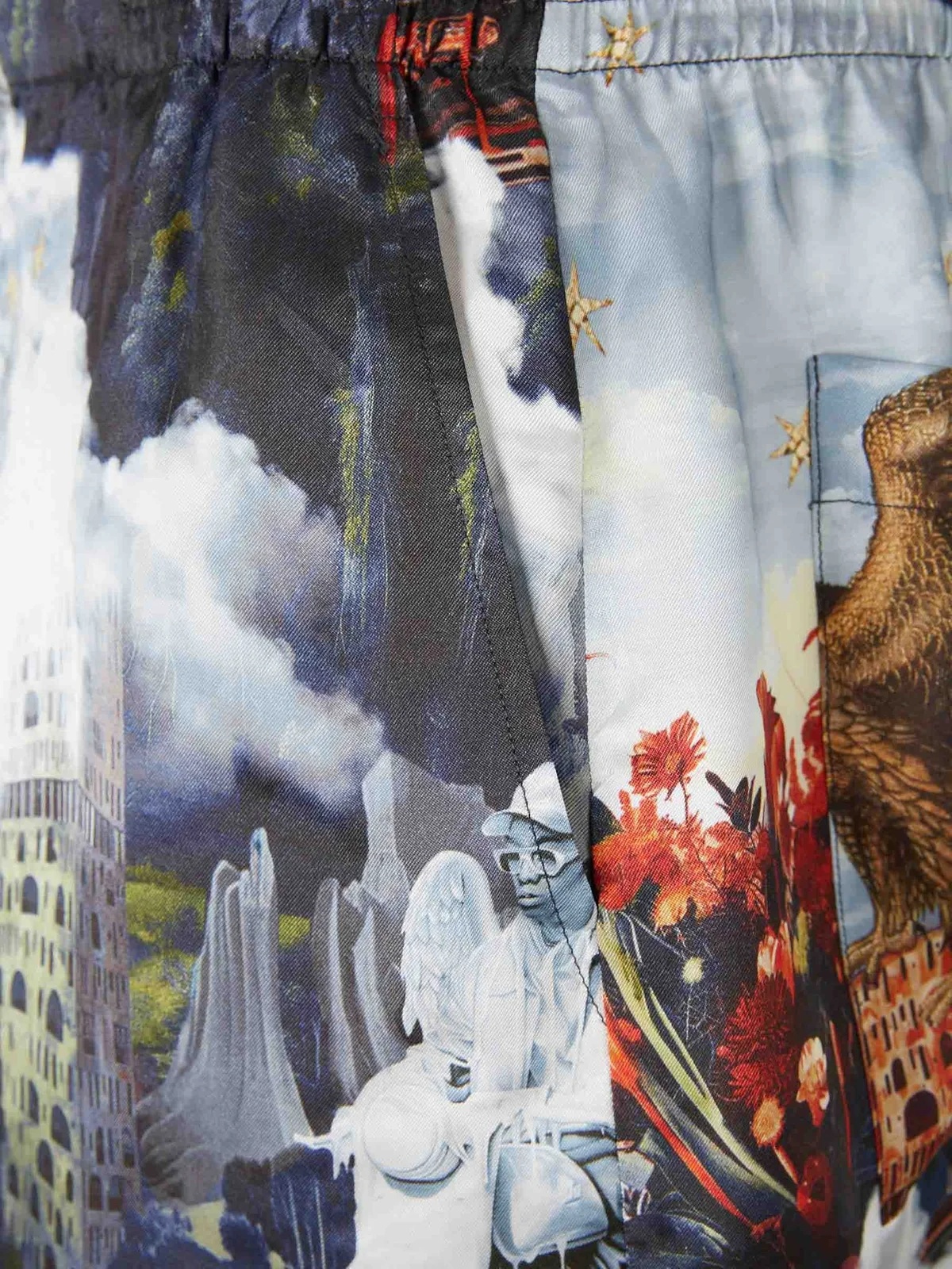 Off-white All-over Printed Bermuda Shorts In Multi