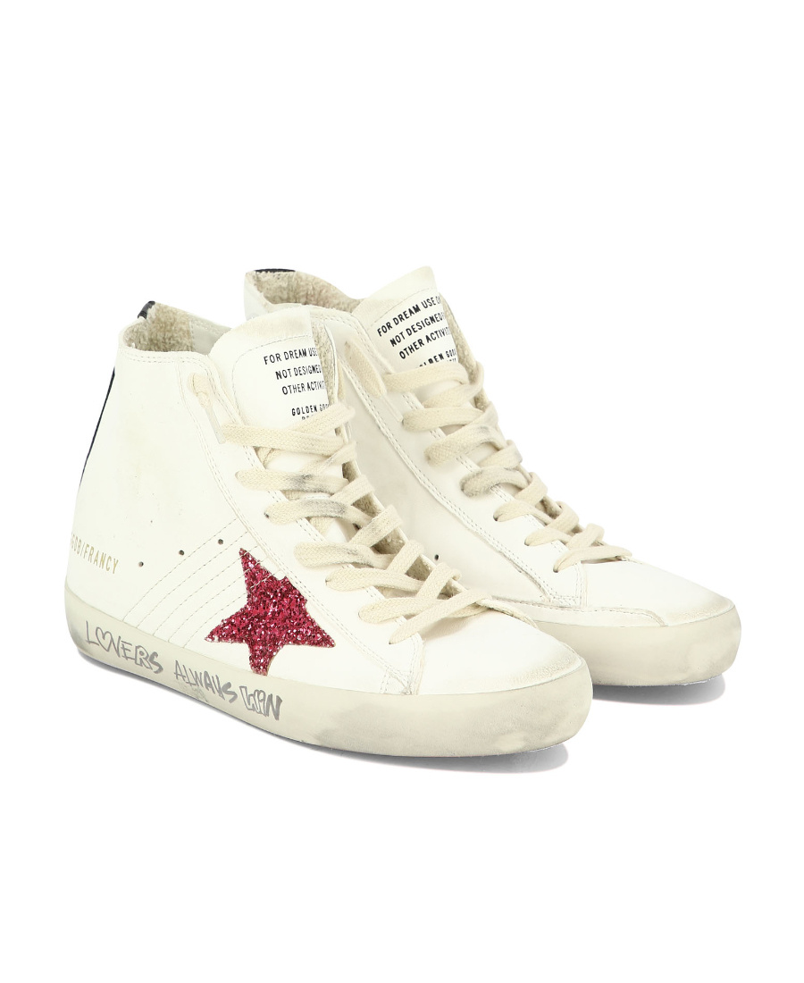 Golden Goose Francy High-top Sneakers In White
