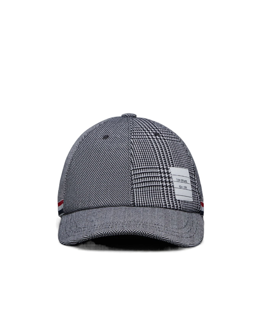 THOM BROWNE MULTI-PRINT WOOL BASEBALL CAP