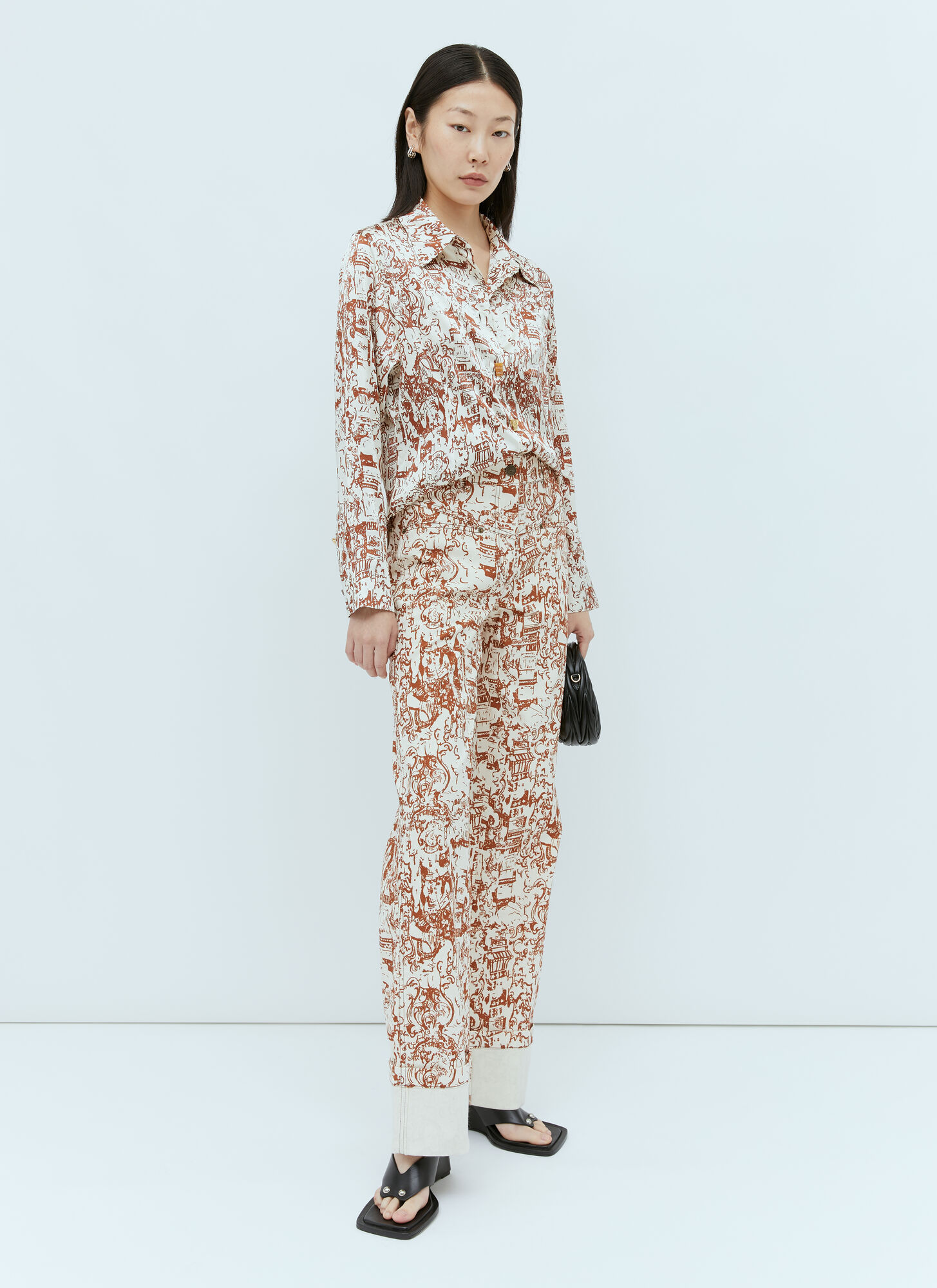 Rejina Pyo Pattern Printed Shirt In White