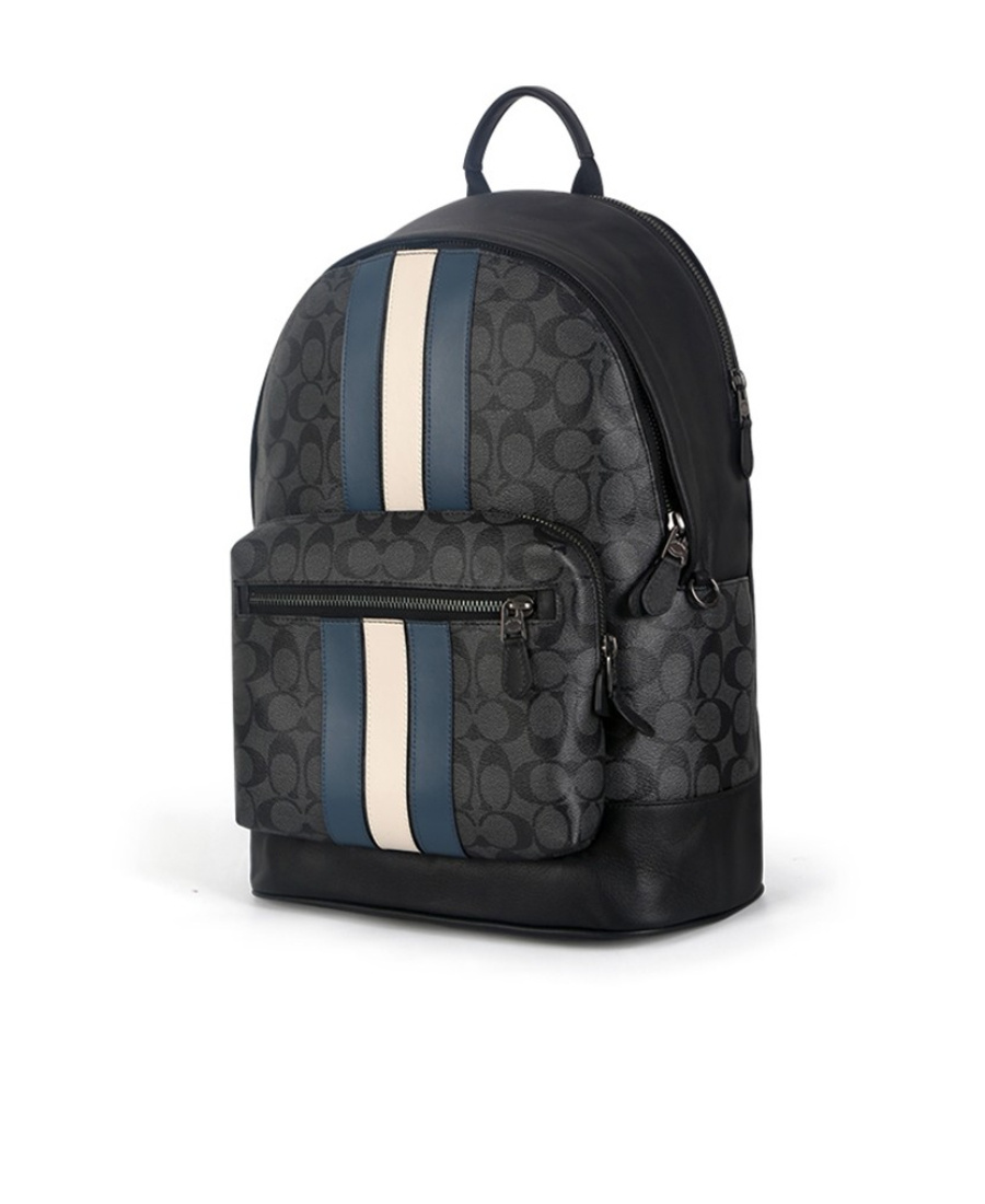 COACH LOGO JACQUARD BACKPACK 