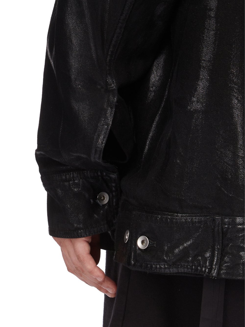 Rick Owens Tec Worker Denim Jacket In Black