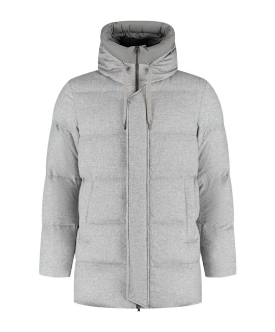 Herno Down Coat In Gray