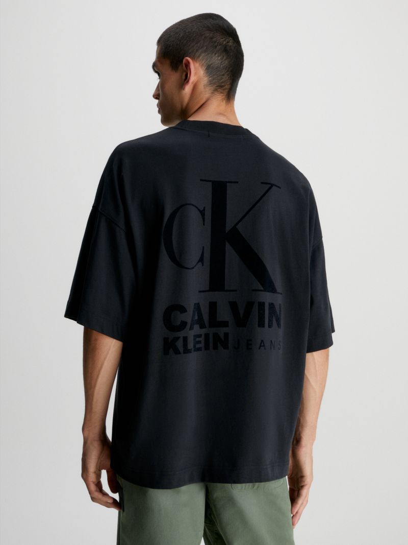 Calvin Klein Jeans Est.1978 Logo Silhouette T-shirt In Black