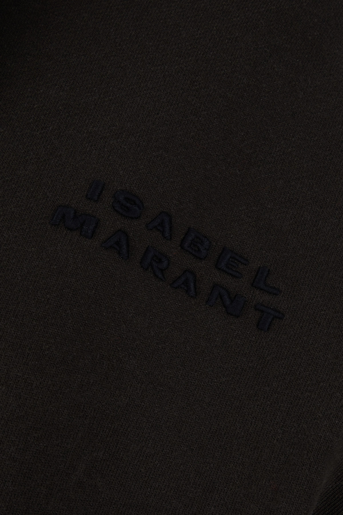 Isabel Marant Solena Logo-embroidered Oversized Hoodie In Black