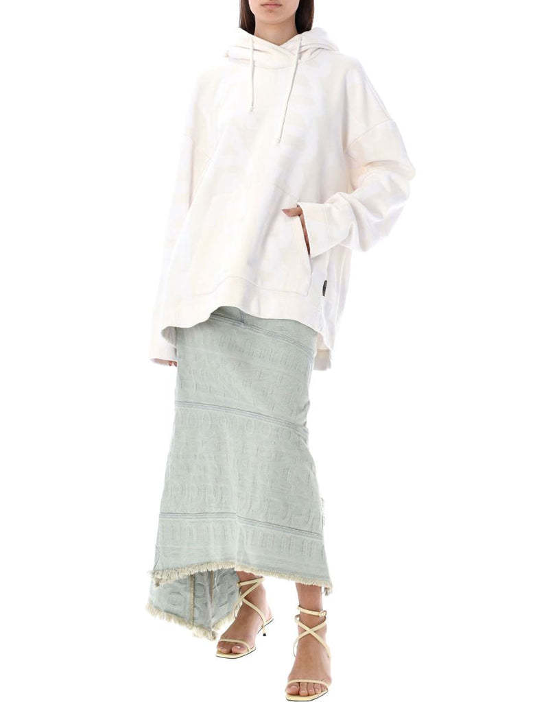 Marc Jacobs The Monogram Drawstring Hoodie In White