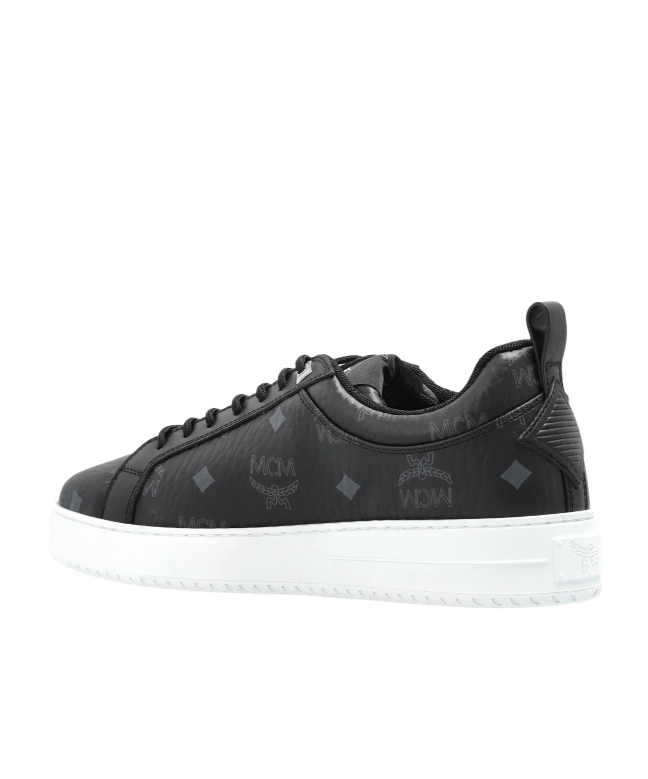 Mcm Round-toe Low-top Casual Shoes In Black