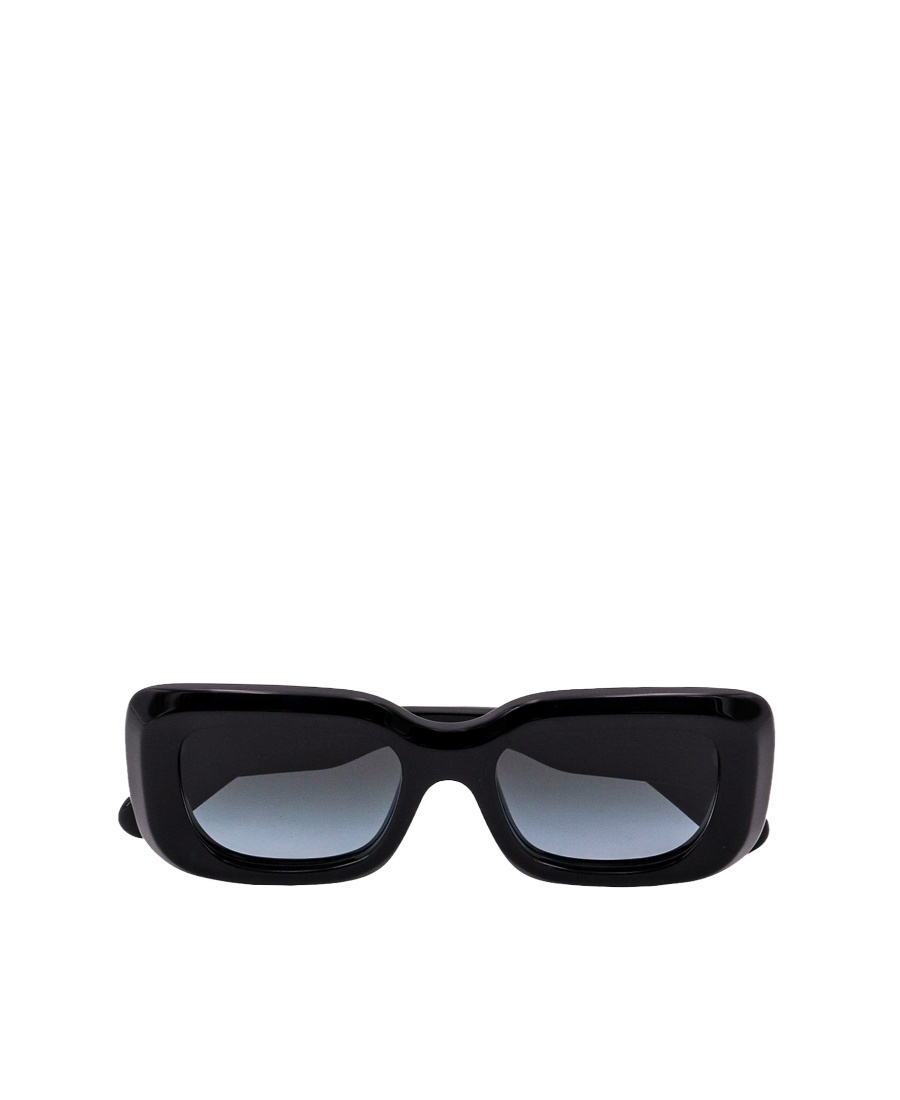Chloé Logo-print Rectangle-frame Sunglasses In Black