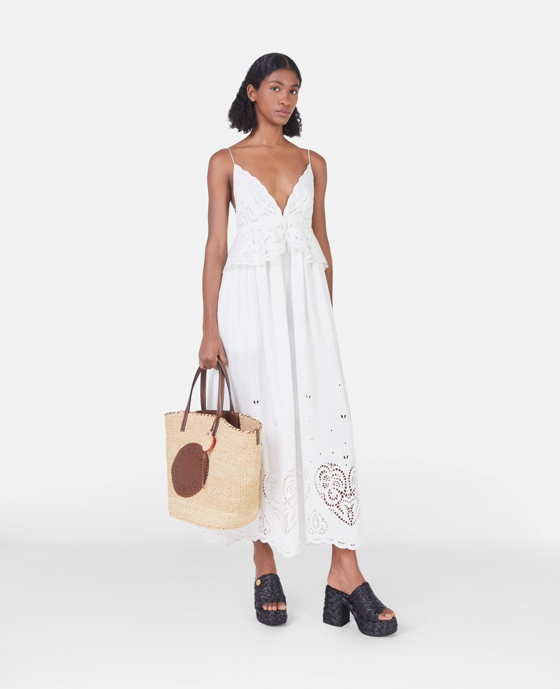 STELLA MCCARTNEY STELLA MCCARTNEY BRODARIE ANGLAISE STRAPPED MAXI DRESS