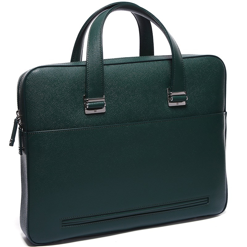 Dunhill Logo Color-matched Portable Briefcase In Black