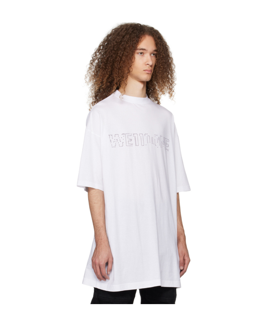 We11 Done Logo-embellished T-shirt In White